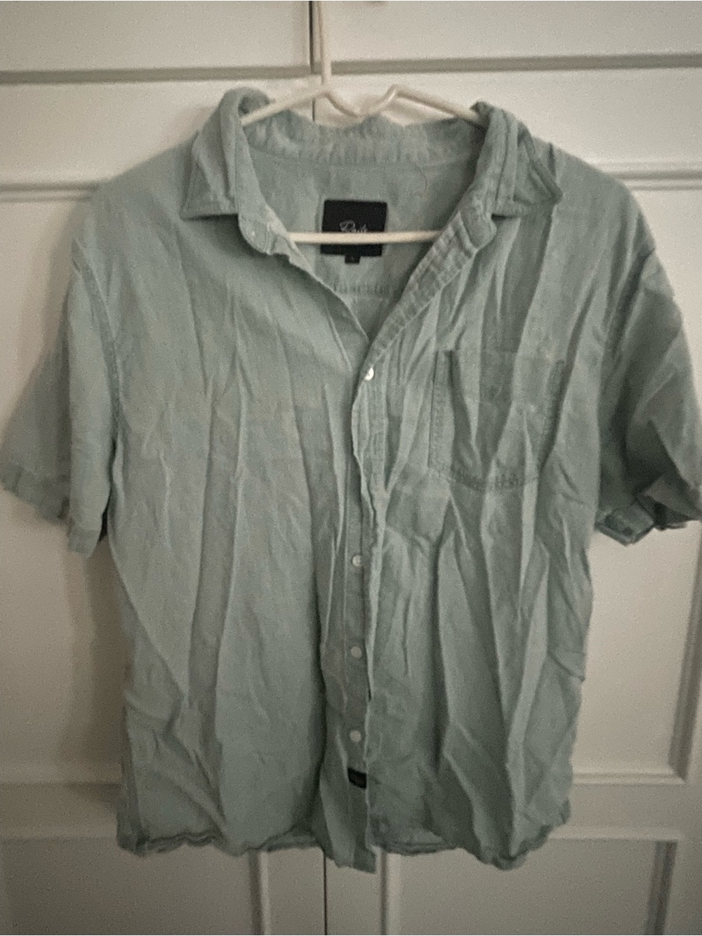 Rails Men's Light Green Short-Sleeve Button-Up Shirt